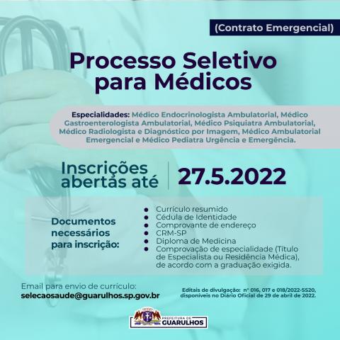 Processo Seletivo para Médicos